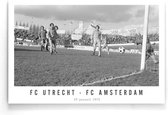 Walljar - FC Utrecht - FC Amsterdam '75 - Zwart wit poster
