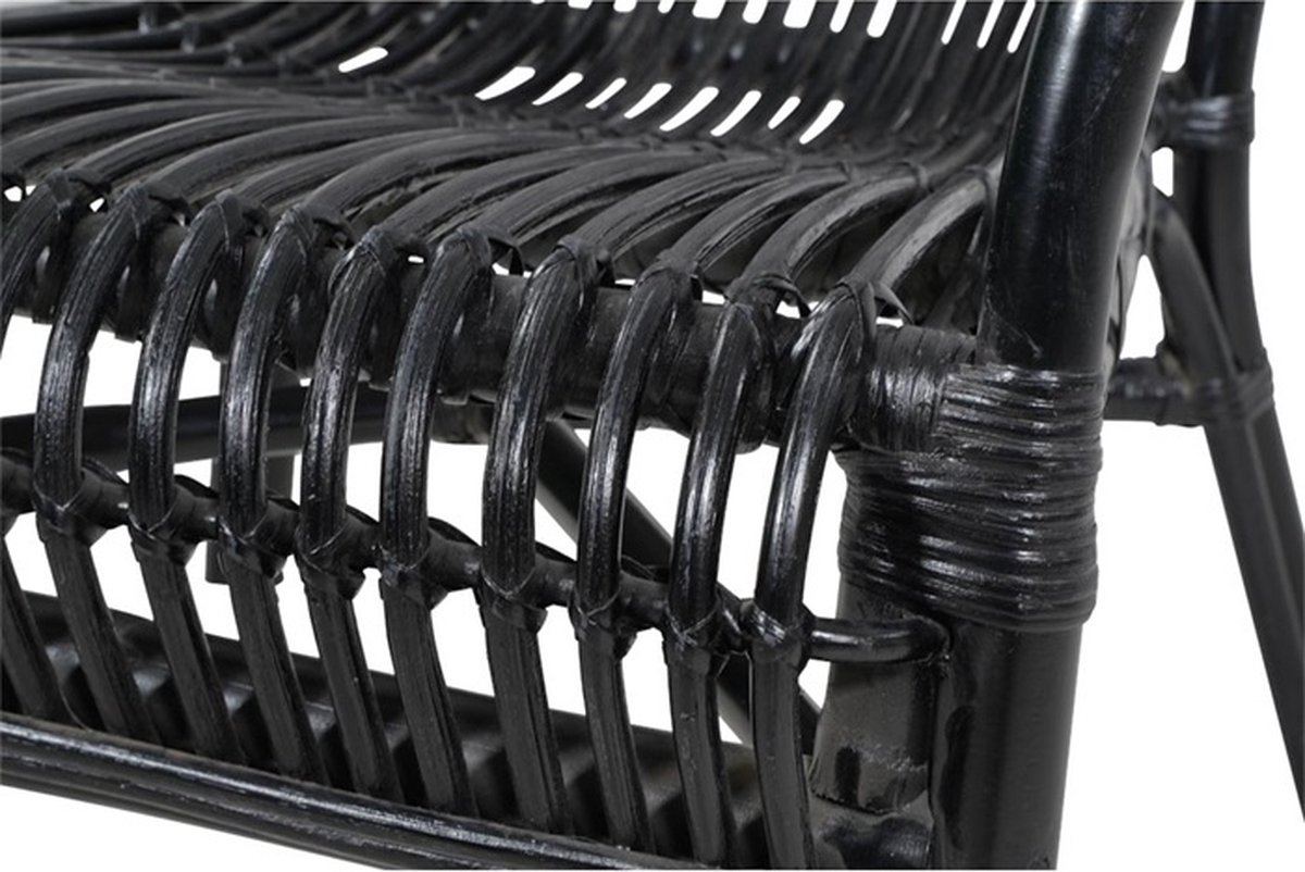 Lesli Living Lounge Chair Mammone - Black - 100x85x66 cm