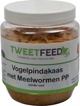 Tweetfeed Vogelpindakaas Meelwormen 350 gram PP Per stuk