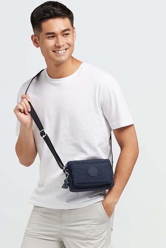 kipling Sac à épaule bandoulière Basic Abanu Crossbody Blue Bleu 2