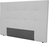 Hoofdbord 185 x 120 cm - Faux White - Voor 140/160 of 180 bedden - HERA