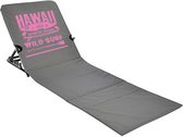 JEMIDI strandmat met rugleuning - Verstelbare campingstoel - Ligstoel voor zwembad en strand - Opvouwbaar ligbedje - Lichtgewicht - 1,7 kilo - Grijs