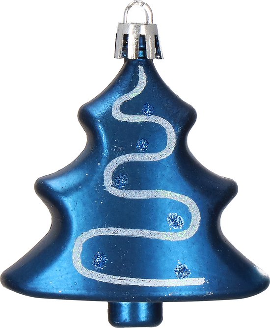 Boules de Boules de Noël Springos | Décorations de Noël | Incassable | 77 pièces | Bleu marine