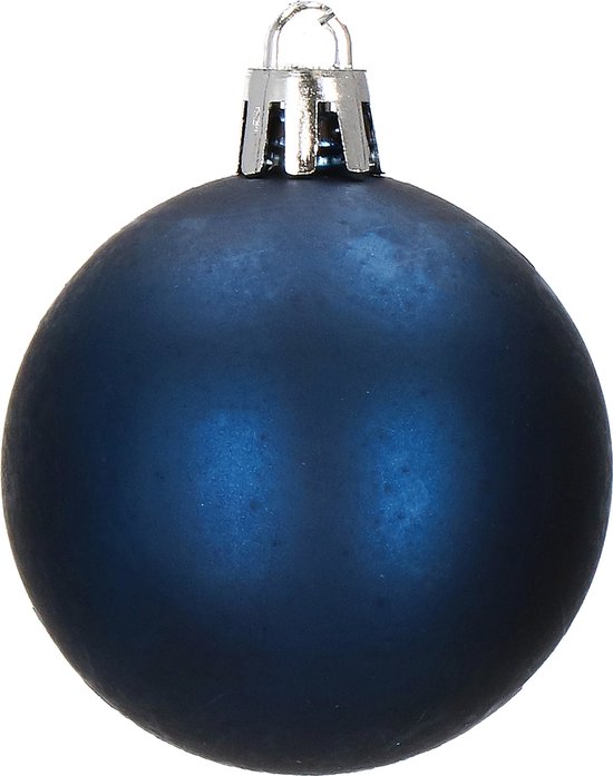 Boules de Boules de Noël Springos | Décorations de Noël | Incassable | 77 pièces | Bleu marine