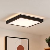 Lindby - LED plafondlamp - 1licht - ijzer, aluminium, kunststof - H: 8 cm - mat , wit - Inclusief lichtbron