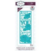Creative Expressions Stans - You are so special - 6.3x17.3cm - 2 stuks