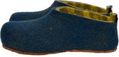 esgii dames sloffen Stripy Inside blue Colour:Blauw/ geel-groen Size:36