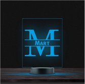 Led Lamp Met Naam - RGB 7 Kleuren - Mart