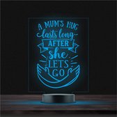 Led Lamp Met Gravering - RGB 7 Kleuren - A Mums Hug