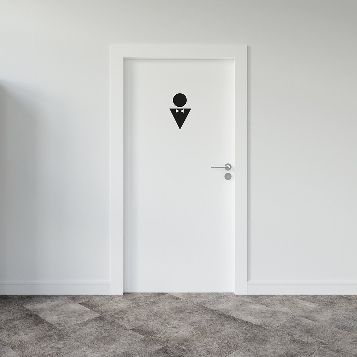 Toiletsticker Heren | Ontwerp 3 - Formaat 10 x 10 cm | Incl. 2 jaar garantie - WC sticker - WC bordje