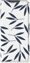 Leuk Telefoonhoesje OPPO A54 5G | A74 5G | A93 5G Smart Cover Leaves Blue