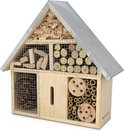Navaris houten insectenhotel M - Design insectenhotel met natuurlijke materiaal - Voor bijen, lieveheersbeestjes en vlinders - Om op te hangen