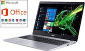 Acer Aspire 5 Slim - 15 inch laptop - Ryzen 3 / 4 GB RAM / 256GB SSD / Incl. Office 2019 Pro (verloopt niet) &  Gratis BullGuard Antivirus (voor 1 jaar)