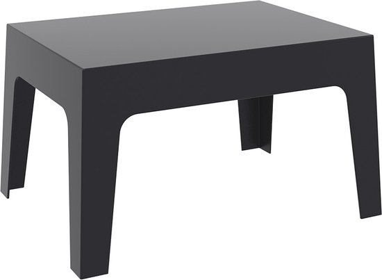 Alterego Lage, zwarte tafel 'MARTO' uit kunststof