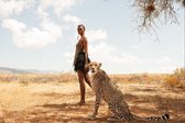 Cheetah soul by oscar munar – 90cm x 60cm - Fotokunst op PlexiglasⓇ incl. certificaat & garantie.