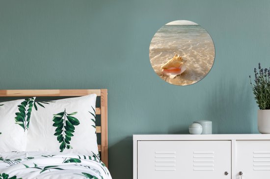 Wall Circle - Wall Circle Indoor - Coquillage - Mer - Ciel - ⌀ 30 cm - Décoration murale - Peintures Ronds