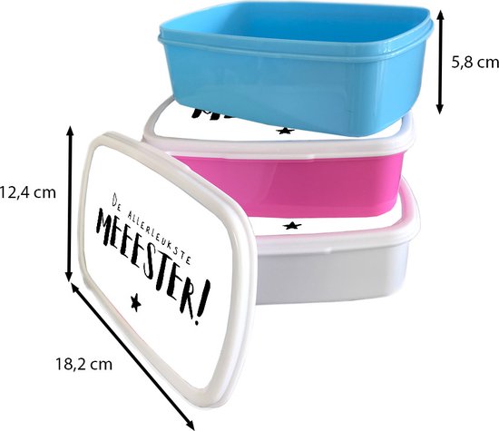 Boîte à pain Wit - Boîte à lunch - Boîte à pain - Cadeau maître - Citation - Étoile - 18x12x6 cm - Adultes - Cadeau Saint Valentin