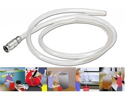 Benson Overhevelslang met terugloopbeveiliging - 200 cm - 10 liter per minuut - Glashelder