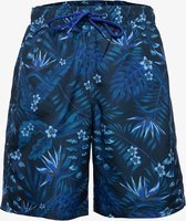 Osaga jongens zwemshort met bloemenprint - Blauw - Maat 116 - Zwembroek