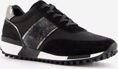 Harper leren dames sneakers - Zwart - Maat 41 - Echt leer