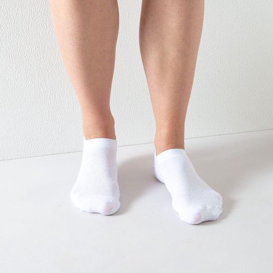 Chaussettes durables Vodde Invisible 2-pack White / 43-46