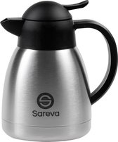 Sareva Thermoskan RVS Zwart 1 Liter