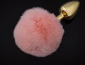 Dolce piccante - Jewellery Gold Fluffy - S - Anal Toys Buttplugs Roze