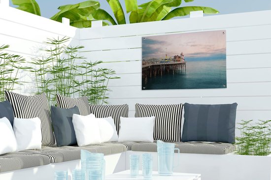 Décoration de jardin Brighton - Jetée - Angleterre - 60x40 cm - Poster jardin - Toile jardin - Poster extérieur