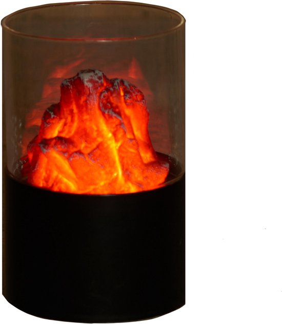 Veel gevaarlijke situaties Nieuwe betekenis Verminderen Anna's Collection - Vlam in Glas - Op batterijen - 10x16,5cm -  Kerstverlichting | bol.com