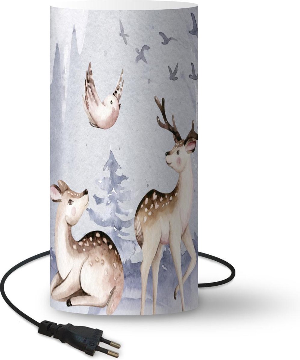 Lamptiger Tafellamp - Winter - Ø 16 Cm - E14 - Multicolor