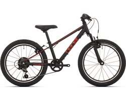 bikefun 20 the beast v-brake 6 speed - zwart/rood
