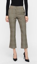 Vero Moda Broek Vmsandy Hr Kick Flare Check Pant 10254035 Tobacco Brown/port Royal Dames Maat - W32 X L32