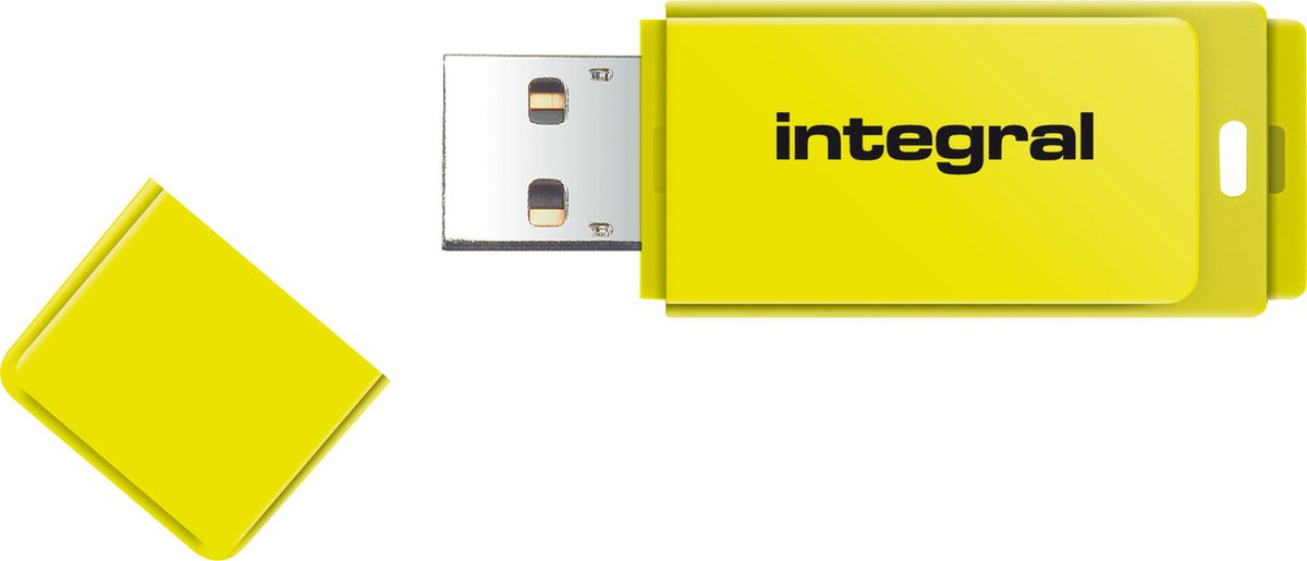Integral Neon USB 2.0 stick 32 GB geel