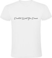 Practice What You Preach | Heren T-shirt | Wit | Gods Woord | Heilige Geest | Almachtige | Rechter