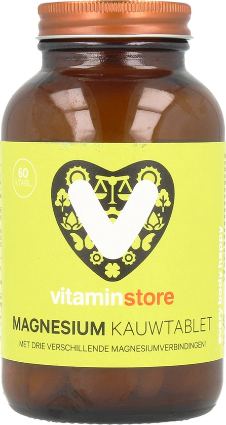 Vitaminstore - Magnesium Kauwtablet - 60 kauwtabletten