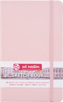Schetsboek - Tekenboek - Harde kaft - Met Elastiek - Pastel Pink - 13x21cm - 140gr - 80 blz - Talens