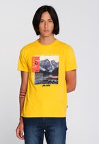 J&JOY - T-shirt Mannen Moraine Lake Yellow