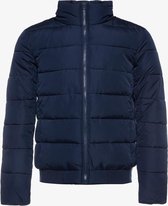 Unsigned gewatteerde heren winterjas - Blauw - Maat L