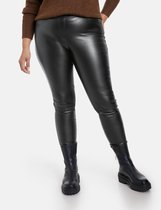 SAMOON Dames Jegging Lucy van imatieleer, by Céline Denefleh Black-56