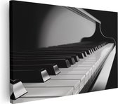Artaza Canvas Schilderij Pianotoetsen - Noten - Piano - 90x60 - Foto Op Canvas - Canvas Print - Muurdecoratie