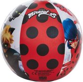 strandbal junior 27 cm zwart/rood