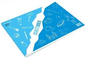 schetsboek A4 papier blauw/wit 80 stuks