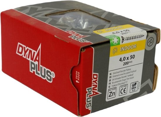 Dynaplus Vis pour aggloméré tête plate 4.0x50mm Torx20 galvanisée