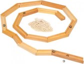 knikkerbaan 19 cm blank hout 23-delig