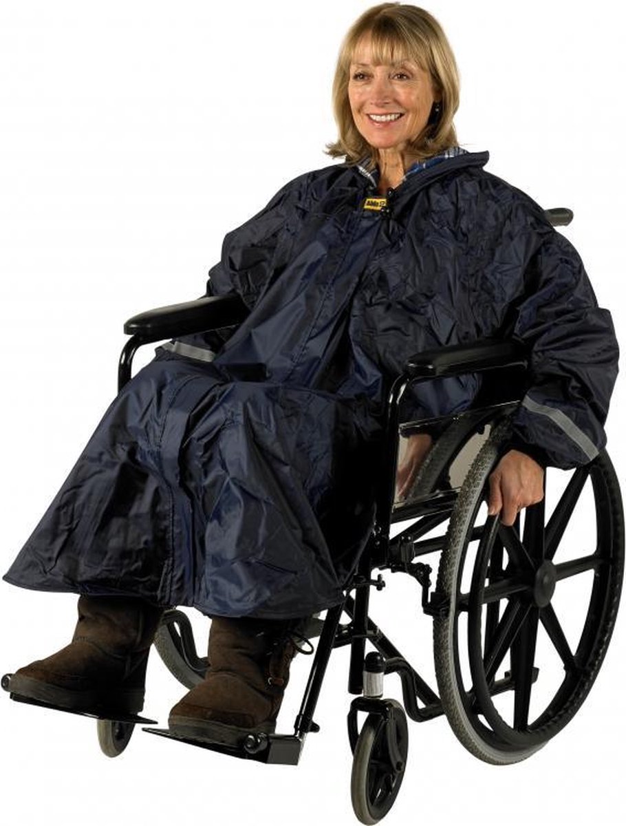 Goedkoopste Splash - Poncho lange mouwen - ongevoerd - blauw - one size