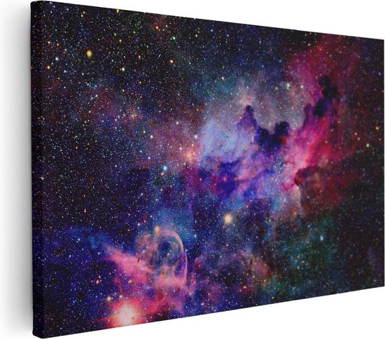 Artaza Canvas Schilderij Sterrenstelsel in de Ruimte  - 30x20 - Klein - Foto Op Canvas - Canvas Print
