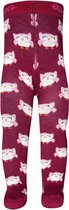 Babymaillot Donkerroze/Wijnrood met Uiltjes - 68