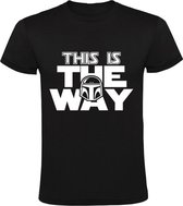 This is the way | Kinder T-shirt 128 | Zwart | Starwars | Mandalorian | The Force | Jedi | Sith