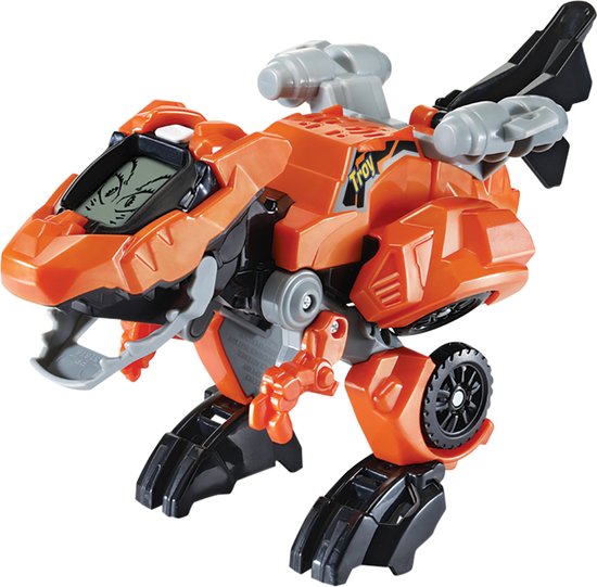 VTech Switch & Go Dino's - Fire Troy T-Rex - Kinder Speelgoed Dinosaurus - Interactief Robot Speelfiguur - Vanaf 4 Jaar en ouder - VTech
