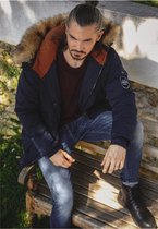 DEELUXE Parka met capuchon van bontOFFICIAL Navy